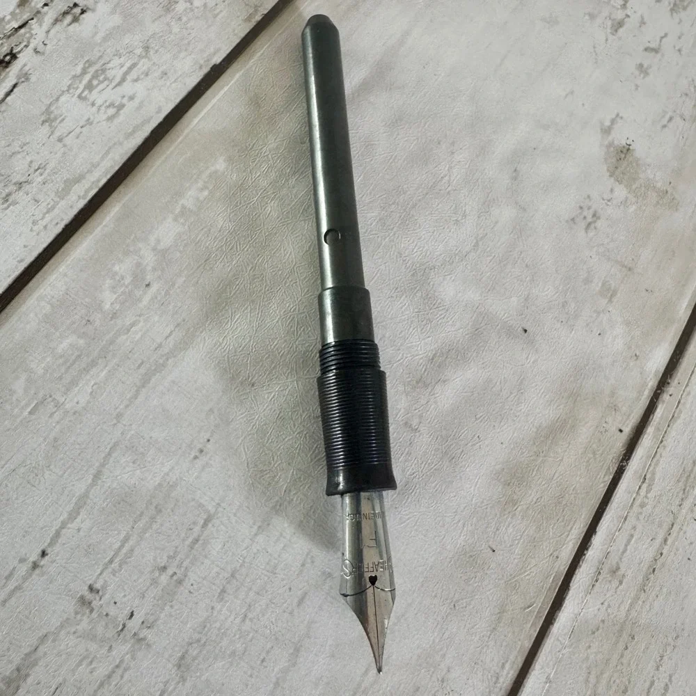 Vintage Sheaffer's Green Touchdown Fountain Pen and Mechanical Pencil Set Boxed